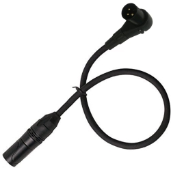 LYXPRO 3 Feet Right Angle Xlr Male to Female 3 Pin Mic Cord for Powered Speakers Audio Interface Professional Pro Audio Performance Camcorders Dslr