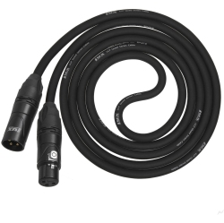 LYXPRO Lcp Quad Series 6 Ft Xlr 4-Conducter Star Quad Microphone Cable for Extremely Low Noise And Improved Sound Clarity In Black