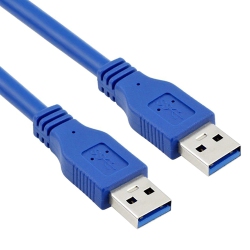 ISTAR Type A Mail Cable (USB M to M Cable-300Cm) for USB 3.0 Male to Male Data Transfer Hard Drive Enclosure / Printer / Camera 3 M