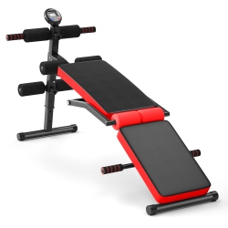 GYMAX Adjustable Multi-Functional Weight Bench Folding Strength Training Bench