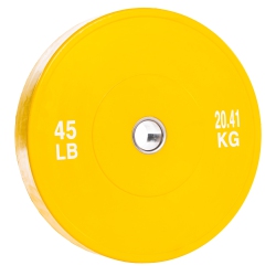 PRISP Olympic Bumper Weight Plate - Rubber Plate for 2 Inch Olympic Barbell With Steel Insert; Pairs, Sets And Single Plates Available