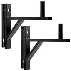LYXPRO Wall Mount Speaker Bracket for Professional Audio Pa Speaker Holder Set Of 2 Pair Heavy Duty Metal Supports 90 Lbs. Weight Capacity