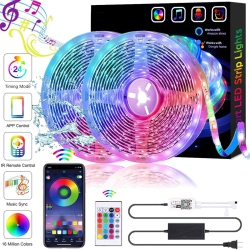 ISTAR 32.8Ft Wifi Smart Led Strip Lights With App Control Gaming Night Light for Bedroom Decoration Tv Ceiling Kitchen Cabinet Party