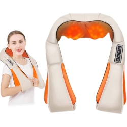 ISTAR Neck Massager, Shiatsu Back Neck Massager \w Heat, Electric Back Massager, Neck Massager Pillow for Neck, Back, Shoulder, Foot, Leg, Muscle