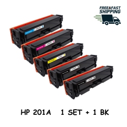 BESTONER 5 Pack HP 201A (Cf400A/cf401A/cf402A/cf403A) Bk/m/y/c Toner Cartridge Laserjet M252Dw/ Mfp M277N/m277Dw