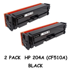 BESTONER 2 Pack HP 204A (Cf510A)/hp 204A/cf510A/hp204/hp204A/hp204/cf510 Toner Cartridge Laserjet Pro M154 M180N M181 In Black