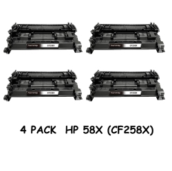 BESTONER 4 Pack HP 58X (Cf258X)/hp58X/58X/hp58X/58X/cf258X HP Laserjet Pro M304 M305 M404 M405 M406 M428 M430- No Chip