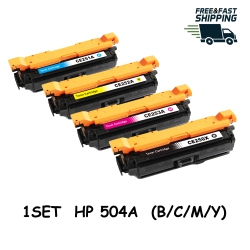 BESTONER HP 504A/504X (Ce250X Ce251A Ce252A Ce253A) Bk/m/y/c Toner Cartridge Color Laserjet Cm3530 Cp3525 Cp3530