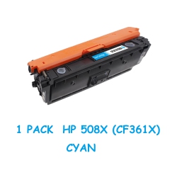 BESTONER HP 508X (Cf361X)/hp 508X/cf361X/hp508/hp508X/hp508/cf361 Toner Cartridge Color Laserjet M533 M552 M577 M553 In Cyan