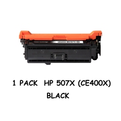 BESTONER HP 507X (Ce400X)/hp 507A/ce400X/hp507/hp507A/hp507/ce400 Toner Cartridge Color Laserjet M551 M570 M575 In Black