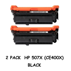 BESTONER 2 Pack HP 507X (Ce400X)/hp 507A/ce400X/hp507/hp507A/hp507/ce400 Toner Cartridge Color Laserjet M551 M570 M575 In Black