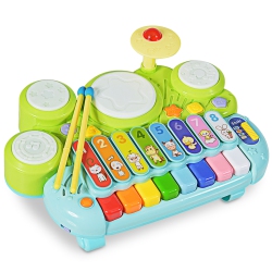 Tomaibaby Enfants en Bas Âge Jouets Musicaux Inodores Instruments de Musique Éducatifs Bande Jouets Kit de Rythme pour Lécole Maison Enfant Fête Maternelle 