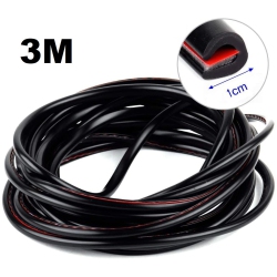 ISTAR Universal Car Door Edge Rubber Scratch Protector 3M Molding Strip Protection Strips Sealing Anti-Rub Diy Car-Styling Guards Trim Styling For