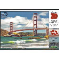 DISCOVERY 3D Puzzles (Golden Gate - San Francisco) 500 Pieces