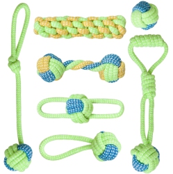 ISTAR Dog Rope Toys, Dog Chew Toys for Puppy Teething, 7 Pack Rope Toys for Aggressive Chewers, Durable Dog Chew Toys for Medium to Small Dogs