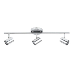 XTRICITY - 3 Heads Ceiling Light, 25.59 " Width, From The Westminster Collection, Chrome
