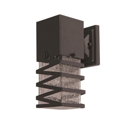 XTRICITY - Exterior Wall Light, 10.23 " Height, From The Hudson Collection In Black