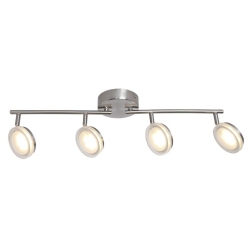 XTRICITY - 4 Heads Ceiling Light With Integrated Led, 28.34 " Width, From Anita Collection, Nickel