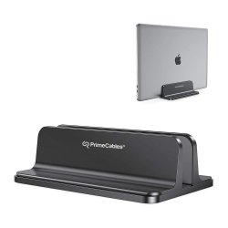 PRIMECABLES Vertical Laptop Stand, Adjustable Size Desktop Aluminum Macbook Stand Dock Holder With Dell Surface Gaming Laptops