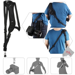 VIVITAR Sling1 Padded Neoprene Sling Hands Free Camera Strap With Threaded Fastener 1/4-20 Inch Thread for Active Photographers