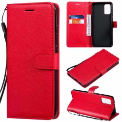 CSMART [Cs] Samsung Galaxy A32 5G Case, Magnetic Leather Folio Wallet Flip Case Cover With Card Slot In Red