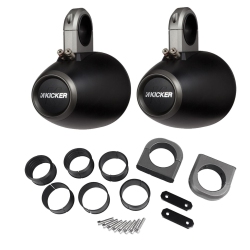 KICKER 12Kmtes Tower Enclosure for 6.5-Inch Marine Speakers (Pair)
