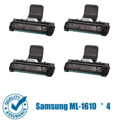 PRINTER PRO 4 Pack Samsung Ml-1610D2(Ml1610/1610) Compatible Toner Cartridge- Ml1610/2010/2510/2570/2571/scx4521F/4321 In Black