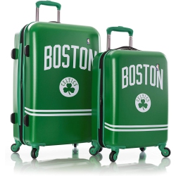 NBA Basketball Boston Celtics Spinner Luggage Set - 2 PCs Carry On Trolley Suitcase