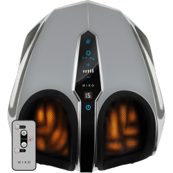 MIKO Shiatsu Foot Massager Machine With Kneading And Switchable Heat - In Silver