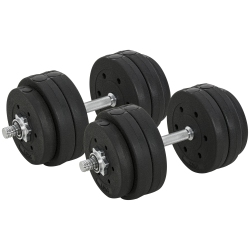 SOOZIER 66 Lbs Adjustable Dumbbells Weight Set Dumbbell Hand Weight Barbell for Body Fitness Lifting Training for Home Office Gym In Black