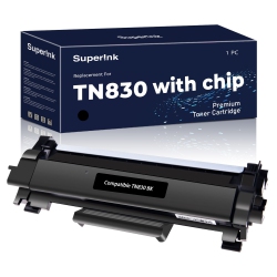 SUPERINK Compatible Brother Tn830 Tn830Xl 3000 Pages Toner With Chip By In Black