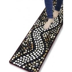 TOYTEXX Natural Pebble Stone Foot Massage Mat for Home Indoor Outdoor