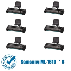 PRINTER PRO 6 Pack Samsung Ml-1610D2(Ml1610/1610) Compatible Toner Cartridge- Ml1610/2010/2510/2570/2571/scx4521F/4321 In Black