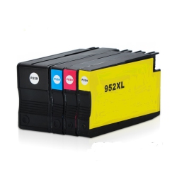 TONER4U - 4Pk Compatible 952Xl (K, C, M, Y) Ink Cartridge High Yield for HP952Xl