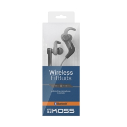 KOSS - Earbud Bluetooth Fitbud Bt1901I With Mic & Remote (Black)