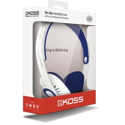 KOSS - Headphone Kph30Iw On Ear With Mic & Remote In White