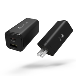 ADAM ELEMENTS Omnia 65W USB C Charger (Dual Port Gan Technology USB-C & USB-A)