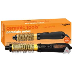 CONAIR Pro Ceramic Tools Porcelain Series 1.25 Inch 1000W Hot Air Brush