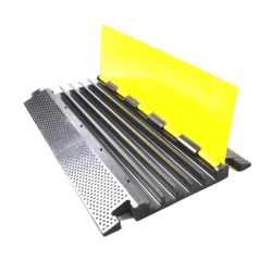 PYLE Cable Safety Protector Cover Ramp/track, Flip-Open Access Lid, 5 Channels, (PCblco28)