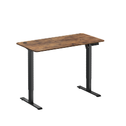 BOOST INDUSTRIES Fs-Od47Mii-Rb Floor Standing Motorized Height Adjustable Office Desk (Rustic Brown)
