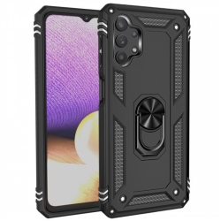 CSMART 【】 Anti-Drop Hybrid Magnetic Hard Armor Case With Ring Holder for Samsung Galaxy A32 5G In Black
