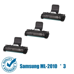 PRINTER PRO 3 Pack Samsung Ml-2010D3(Ml2010/2010) Compatible Toner Cartridge-Samsung Printer Ml-2010 Ml-1610 Ml-2510 Ml-2570 Ml-2571 In Black