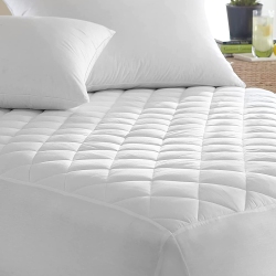 CANADIAN LINEN Fitted Mattress Pad 78"x80"x12" Fill Quilted Mattress Cover Noiseless Soft Quilted Deep Pocket Washable Non Slip Protector Topper