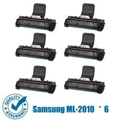 PRINTER PRO 6 Pack Samsung Ml-2010D3(Ml2010/2010) Compatible Toner Cartridge-Samsung Printer Ml-2010 Ml-1610 Ml-2510 Ml-2570 Ml-2571 In Black