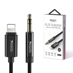 YESIDO Aux Adapter Lightning to 3.5MM Audio Cable - Compatible With Iph 7/7Plus/8/8Plus/x/xr/xs/xsmax/11, 12 & 13 Series Models