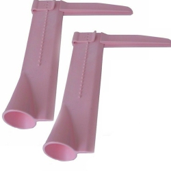 ISTAR 2 Pack Adjustable Edge Smoother Polisher Cake Scraper for Professional Looking Round Cakes/fondant/icing Baking Smoother & Polisher (Pink)