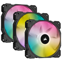 Corsair iCUE SP120 RGB Elite Performance 120mm Triple Case Fan Kit - Black