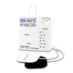DR-HO'S 2-Pad Pain Therapy Tens - Includes A Tens Unit, 4 Small Gel Pads, 2 Large Gel Pads, Power Cable, Spray Bottle, Travel Bag, Instructional