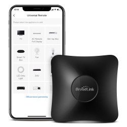 BROADLINK Ir/rf Smart Home Hub-Wifi Ir/rf Blaster for Home Automation, Tv, Curtain, Shades Remote, Smart Ac Controller, Works \w Alexa, Google