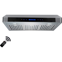 ROXON 860 Cfm Ultra Slim Stainless Steel 30 Inches Range Hood Under Cabinet Kitchen Exhaust Fan Style Rxn-U15Us-30